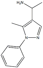 1-(5-methyl-1-phenyl-1H-pyrazol-4-yl)ethan-1-amine 结构式