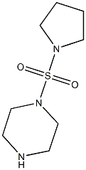 1-(pyrrolidine-1-sulfonyl)piperazine 结构式