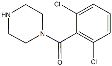 1-[(2,6-dichlorophenyl)carbonyl]piperazine 结构式