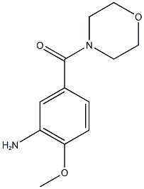 2-methoxy-5-(morpholin-4-ylcarbonyl)aniline 结构式