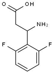 3-amino-3-(2,6-difluorophenyl)propanoic acid 结构式