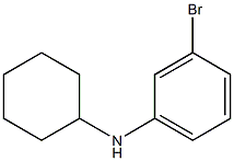 3-bromo-N-cyclohexylaniline 结构式