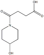 4-(4-hydroxypiperidin-1-yl)-4-oxobutanoic acid 结构式