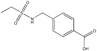 4-(ethanesulfonamidomethyl)benzoic acid 结构式