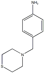 4-(thiomorpholin-4-ylmethyl)aniline 结构式