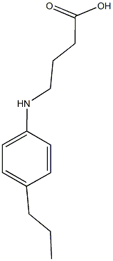 4-[(4-propylphenyl)amino]butanoic acid 结构式