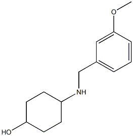 4-{[(3-methoxyphenyl)methyl]amino}cyclohexan-1-ol 结构式