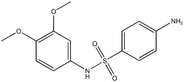 4-amino-N-(3,4-dimethoxyphenyl)benzene-1-sulfonamide 结构式