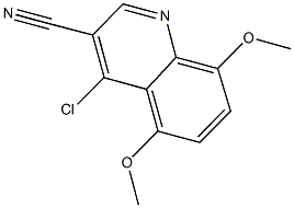 4-chloro-5,8-dimethoxyquinoline-3-carbonitrile 结构式