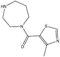 5-(1,4-diazepan-1-ylcarbonyl)-4-methyl-1,3-thiazole 结构式
