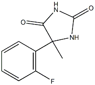 5-(2-fluorophenyl)-5-methylimidazolidine-2,4-dione 结构式