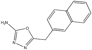 5-(naphthalen-2-ylmethyl)-1,3,4-oxadiazol-2-amine 结构式