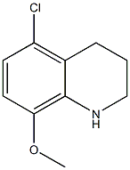 5-chloro-8-methoxy-1,2,3,4-tetrahydroquinoline 结构式