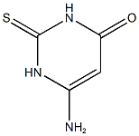 6-amino-2-sulfanylidene-1,2,3,4-tetrahydropyrimidin-4-one 结构式