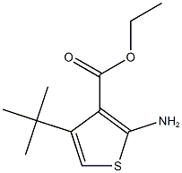 ethyl 2-amino-4-tert-butylthiophene-3-carboxylate 结构式