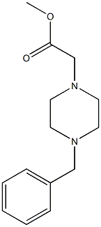 methyl 2-(4-benzylpiperazin-1-yl)acetate 结构式
