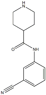 N-(3-cyanophenyl)piperidine-4-carboxamide 结构式