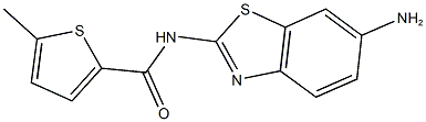 N-(6-amino-1,3-benzothiazol-2-yl)-5-methylthiophene-2-carboxamide 结构式