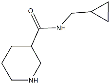 N-(cyclopropylmethyl)piperidine-3-carboxamide 结构式