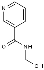 N-(hydroxymethyl)pyridine-3-carboxamide 结构式