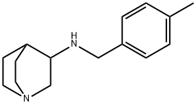 N-[(4-methylphenyl)methyl]-1-azabicyclo[2.2.2]octan-3-amine 结构式