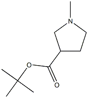 tert-Butyl  1-Methylpyrrolidine-3-carboxylate 结构式