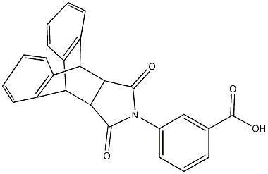 3-(16,18-二氧代-17-氮杂五环[6.6.5.0~2,7~.0~9,14~.0~15,19~]十九-2,4,6,9,11,13-六烯-17-基)苯甲酸 结构式