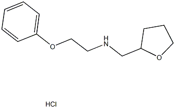 N-(2-phenoxyethyl)-N-(tetrahydro-2-furanylmethyl)amine hydrochloride 结构式