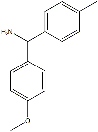 (4-Methoxyphenyl)(4-methylphenyl)methanamine 结构式