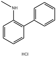 N-methyl-2-phenylaniline hydrochloride 结构式