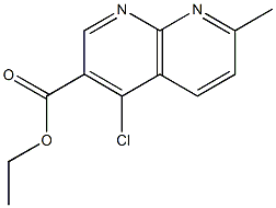 ethyl 4-chloro-7-methyl-1,8-naphthyridine-3-carboxylate 结构式