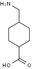 4-(aminomethyl)cyclohexane-1-carboxylic acid 结构式