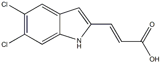 3-(5,6-DICHLORO-1H-INDOL-2-YL)ACRYLIC ACID 结构式