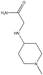 2-[(1-METHYLPIPERIDIN-4-YL)AMINO]ACETAMIDE 结构式