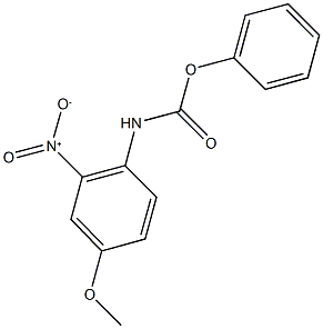 PHENYL 4-METHOXY-2-NITROPHENYLCARBAMATE 结构式