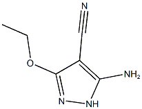 5-AMINO-3-ETHOXY-1H-PYRAZOLE-4-CARBONITRILE 结构式