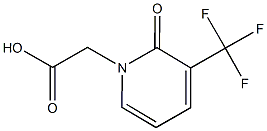 2-OXO-3-(TRIFLUOROMETHYL)PYRIDIN-1(2H)-YL]ACETIC ACID 结构式