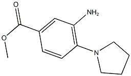 METHYL 3-AMINO-4-PYRROLIDIN-1-YLBENZOATE 结构式