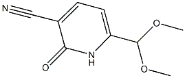 6-(DIMETHOXYMETHYL)-2-OXO-1,2-DIHYDROPYRIDINE-3-CARBONITRILE 结构式