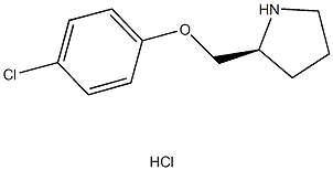 (2S)-2-[(4-CHLOROPHENOXY)METHYL]PYRROLIDINE HYDROCHLORIDE 结构式