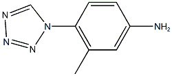 3-METHYL-4-(1H-TETRAZOL-1-YL)ANILINE 结构式