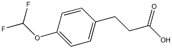 3-[4-(DIFLUOROMETHOXY)PHENYL]PROPANOIC ACID 结构式