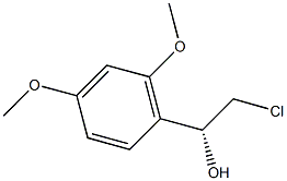 (1R)-2-CHLORO-1-(2,4-DIMETHOXYPHENYL)ETHANOL 结构式