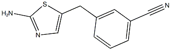 3-[(2-AMINO-1,3-THIAZOL-5-YL)METHYL]BENZONITRILE 结构式