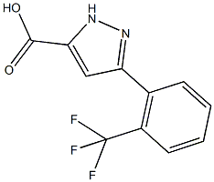 3-[2-(TRIFLUOROMETHYL)PHENYL]-1H-PYRAZOLE-5-CARBOXYLIC ACID 结构式