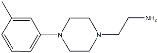 2-[4-(3-METHYLPHENYL)PIPERAZIN-1-YL]ETHANAMINE 结构式