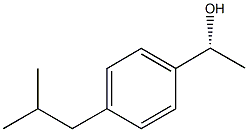 (1R)-1-(4-ISOBUTYLPHENYL)ETHANOL 结构式