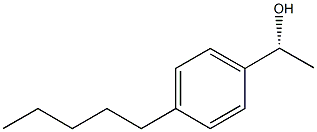 (1R)-1-(4-PENTYLPHENYL)ETHANOL 结构式