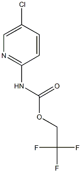 2,2,2-trifluoroethyl 5-chloropyridin-2-ylcarbamate 结构式