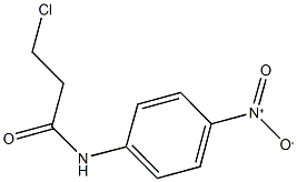 3-chloro-N-(4-nitrophenyl)propanamide 结构式